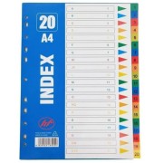 SEPARADOR NUMERICO PVC A4 1-20